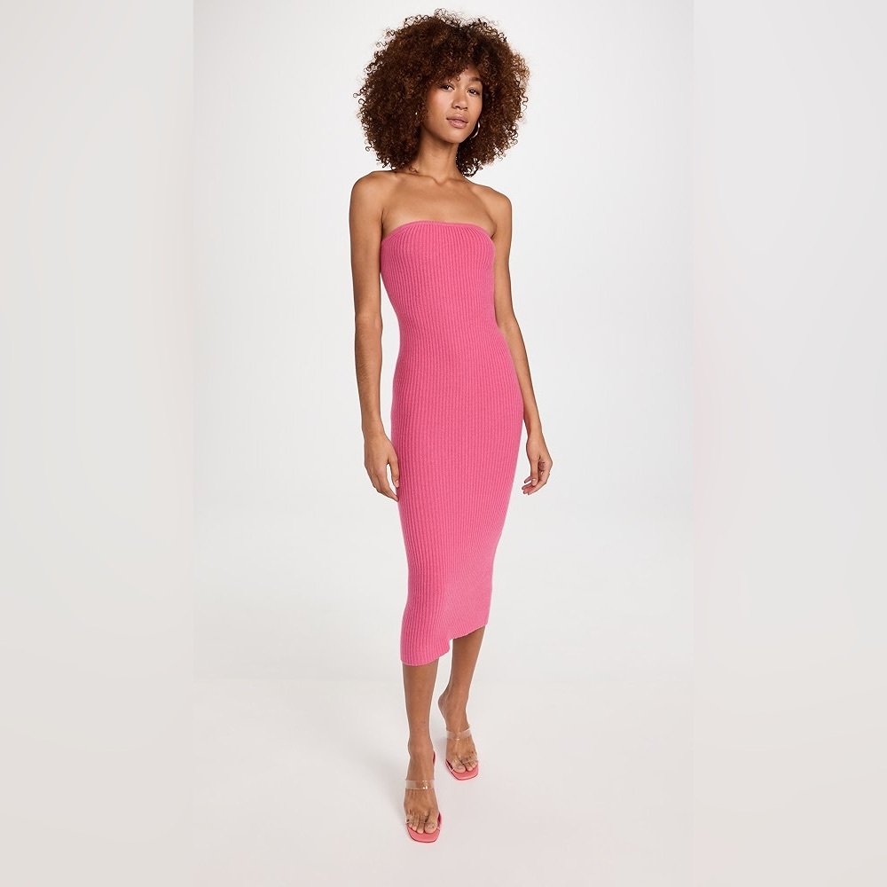 LAPOINTE cashmere strapless tube dress size small